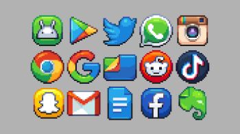 android_(os) commentary derivative_work english_commentary evernote facebook facebook_logo gmail google google_chrome google_docs google_play grey_background icon_(computing) instagram instagram_logo logo no_humans reddit reffpixels simple_background snapchat tiktok tiktok_logo twitter twitter_logo whatsapp