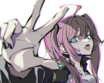 absurdres blue_eyes highres milim_nava non-web_source pink_hair twintails