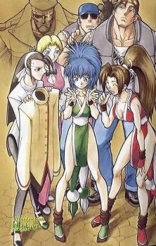 angry annoyed clark_still cosplay heidern kagura_chizuru king_(snk) leona_heidern ralf_jones shiranui_mai shiranui_mai_(cosplay) smile snk the_king_of_fighters the_king_of_fighters_&#039;96