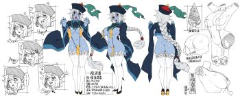 ... 1girl anal anal_ball_wear anal_object_insertion anger_vein areola_slip ass backboob bad_id bad_twitter_id bags_under_eyes bead_necklace beads black_eyes black_nails blue_skin blush braid breasts butt_crack butt_plug reference_sheet chinese_commentary chinese_text colored_skin commentary_request contrapposto covered_erect_nipples cross-section cumbie dimples_of_venus english_text multiple_expressions full_body grey_hair hair_between_eyes hat heart high_heels highres insertion_clothing jewelry jiangshi large_breasts long_hair looking_at_viewer maebari monster_girl multiple_views naidong_(artist) nail_polish navel necklace nipples object_insertion ofuda ofuda_on_nipples ofuda_on_pussy open_mouth original outstretched_arms partially_colored pasties qingdai_guanmao revealing_clothes sacred_sword_princesses sex_toy shoes sideboob simple_background single_braid slingshot_swimsuit spoken_ellipsis standing swimsuit talisman thighhighs tongue tongue_out traditional_chinese_text translated underboob very_long_hair white_background white_thighhighs wide_sleeves