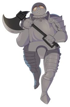 Rule 34 | 1boy, armor, axe, bazuso, berserk, black eyes, helmet, holding, holding axe, holding weapon, knight, sneakyy (sinceresneakyy), weapon