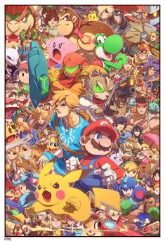 6+boys 6+girls absolutely_everyone alien amulet animal_crossing animal_ears ankle_gun arm_cannon armor baseball_cap bayonetta bayonetta_(series) bayonetta_2 bell bike_shorts black_hair black_shorts blonde_hair blue_eyes blue_hair blush blush_stickers bodysuit bowser bowser_jr. boxing_gloves bracelet bracer brown_hair buster_sword capcom cape capri_pants captain_falcon castlevania:_rondo_of_blood castlevania_(series) charizard chrom_(fire_emblem) claws cloud_strife colored_skin crown dark_pit dark_samus diddy_kong dog dog_(duck_hunt) dog_ears dog_girl dog_tail donkey_kong donkey_kong_(1981_game) donkey_kong_(series) donkey_kong_country dougi dr._mario dr._mario_(game) dress duck_(duck_hunt) earrings edwin_huang everyone eyeshadow f-zero facial_hair falchion_(fire_emblem) falco_lombardi family_computer_robot fangs father_and_daughter final_fantasy final_fantasy_vii fingerless_gloves fire_emblem fire_emblem:_mystery_of_the_emblem fire_emblem:_path_of_radiance fire_emblem:_radiant_dawn fire_emblem:_the_binding_blade fire_emblem_awakening fire_emblem_fates fox_mccloud furry ganondorf gen_1_pokemon gen_2_pokemon gen_4_pokemon gen_6_pokemon gerudo glasses gloves green_eyes green_hair greninja grey_eyes gun hair_between_eyes hair_ornament hairband handgun hat headband helmet highres ice_climber ice_climbers ike_(fire_emblem) inkling inkling_girl inkling_player_character isabelle_(animal_crossing) ivysaur jewelry jigglypuff kid_icarus kid_icarus_uprising king_dedede king_k._rool kirby kirby_(series) legendary_pokemon link lipstick little_mac long_hair looking_at_viewer lucario lucas_(mother_3) lucina_(fire_emblem) luigi makeup male_corrin_(fire_emblem) male_robin_(fire_emblem) mario mario_(series) marth_(fire_emblem) mask mega_man_(character) mega_man_(classic) mega_man_(series) meta_knight metal_gear_(series) metal_gear_solid metal_gear_solid_2:_sons_of_liberty metroid metroid_prime_3:_corruption mewtwo mii_(nintendo) mii_brawler mii_gunner mii_swordfighter mole mole_under_mouth monado monkey monster mother_(series) mother_2 mother_3 mr._game_&amp;_watch multiple_boys multiple_girls muscular mushroom mustache navi ness_(mother_2) nintendo olimar open_mouth overalls pac-man pac-man_(game) palutena pants pichu pikachu pikmin_(creature) pikmin_(series) pink_dress pit_(kid_icarus) pointy_ears pokemon pokemon_(creature) pokemon_adventures pokemon_frlg pokemon_rgby ponytail power_suit_(metroid) princess_daisy princess_peach princess_zelda punch-out!! quadruple_wielding red_(pokemon) red_eyes red_hair reverse_trap richter_belmont ridley rosalina roy_(fire_emblem) ryu_(street_fighter) samus_aran sharp_teeth sheik shirt shoes short_hair shorts shulk_(xenoblade) simon_belmont skirt smile sneakers sneaking_suit solid_snake sonic_(series) sonic_the_hedgehog spandex spiked_bracelet spikes splatoon_(series) splatoon_1 squirtle star_fox street_fighter super_mario_galaxy super_mario_land super_princess_peach super_smash_bros. super_soaker surcoat sword t-shirt tail teeth the_legend_of_zelda the_legend_of_zelda:_a_link_between_worlds the_legend_of_zelda:_breath_of_the_wild the_legend_of_zelda:_ocarina_of_time the_legend_of_zelda:_the_wind_waker the_legend_of_zelda:_twilight_princess tiara toon_link topknot turban varia_suit villager_(animal_crossing) wario warioware weapon whip white_hair white_skin wii_fit wii_fit_trainer wii_fit_trainer_(female) wings wolf_o'donnell xenoblade_chronicles_(series) xenoblade_chronicles_1 yoshi young_link zero_suit