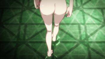 10s animated animated_gif ass barefoot monogatari_(series) nisemonogatari nude oshino_shinobu solo walking water wet