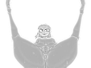 anus leg_up looking_at_viewer lore_olympus lying nude on_back persephone_(lore_olympus) pussy shadow