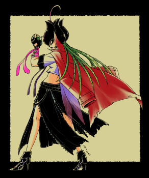 Rule 34 | bancholilimon, banchou, bandages, black eyes, delinquent, digimon, digimon (creature), fairy, flower, high heels, monster girl, nail polish, nightclawduke, petals, plant girl, thorns