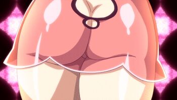 1girl animated animated_gif anime_screenshot ass ass_cutout ass_focus ass_shake butt_crack clothing_cutout female_focus huge_ass looping_animation melona_(queen's_blade) no_panties protean_assassin_melona queen's_blade see-through_clothes shiny_clothes shiny_skin slime solo textless_version thick_thighs thighs urushihara_satoshi walking