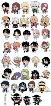 &gt;p&lt; 6+boys 6+girls :3 absurdres afro ahoge aizome_komachi akabane_sousei akebayashi_renren angry antenna_hair aoshima_shougo apple arm_up armor arms_up black_bow black_dress black_eyes black_hair black_jacket black_pants black_pantyhose black_skirt blindfold blonde_hair blue_eyes blue_hair blue_hairband blush bow braid braided_hair_rings brown_hair brown_jacket brown_pants cape chibi chibi_only chidori_(sentai_dai_shikkaku) child chips_(food) closed_eyes closed_mouth coat crossed_arms crossed_legs dark-skinned_male dark_skin disgust dress eating food fruit full_armor glasses gloves green_eyes green_hair green_jacket green_pants grey_eyes hagino_noa hair_bow hair_ornament hair_over_one_eye hair_rings hairband hairclip hand_on_own_cheek hand_on_own_face hand_up hands_on_own_hips hat hekiru_aran heterochromia highres hisui_kanon jacket jester jester_cap jester_costume kiritani_shinya_(sentai_dai_shikkaku) kiss kissing_cheek kneeling knife koguma_ranmaru kujaku_(sentai_daishikkaku) kurusu_yamato leg_up long_hair long_sleeves looking_at_viewer looking_to_the_side makeup messy_hair midorikawa_momiji midorikawa_sanae mohawk mountain_bag multicolored_hair multiple_boys multiple_girls muscular nadeshiko_masurao no one_eye_closed open_mouth orange_hair pants pantyhose pink_eyes pink_hair pink_jacket pink_pants purple_eyes red_jacket red_pants remonucha ruri_shinta sakurama_hibiki sakurama_sesera sazan_juuji scar scar_across_eye scar_on_face school_uniform sentai_daishikkaku sentouin_d sentouin_xx serious shaved_head shion_kai shippou_tsukasa short_hair side_ponytail simple_background sitting skirt sleeveless sleeveless_jacket souma_keisuke speech_bubble star-shaped_pupils star_(symbol) stuffed_animal stuffed_toy surprised suzukiri_yumeko sword symbol-shaped_pupils teddy_bear thought_bubble tokita_shun tongue two-tone_hair urabe_eigen usukubo_angel usukubo_yakushi very_long_hair weapon wheelchair white_background white_cape white_coat white_eyes white_gloves white_hair white_jacket white_pants windy_(sentai_daishikkaku) yamabuki_akane yellow_eyes yellow_jacket yellow_pants yukino_angelica