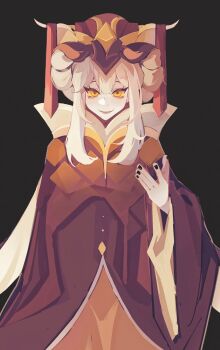 Rule 34 | 1other, absurdres, androgynous, chinese clothes, cookie run, cookie run: ovenbreak, highres, long hair, looking at viewer, pale skin, sleeves past wrists, slit pupils, snake fruit cookie, tuanqaq, very long hair, white hair