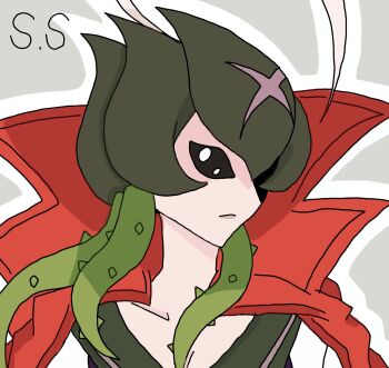 Rule 34 | 1girl, bancholilimon, banchou, delinquent, digimon, digimon (creature), female focus, highres, solo, thorns