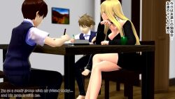 1girl 3d age_difference animated between_breasts blonde_hair breast_press breasts censored cleavage collar cum cum_on_body cum_on_breasts cum_on_upper_body delinquent_mother_(flim13) english_text female_pervert flim13 gyaru h264_(codec) hoe huge_filesize imagining japanese_text large_breasts mature_female mikumikudance_(medium) mosaic_censoring mother_and_son paizuri pervert pov sexually_suggestive shota sound subtitled tagme teaching teasing tongue video worktool