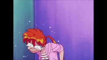 animated animated_gif bare_hips bare_legs child elementary_school_age hell_teacher_nube inaba_kyouko jacket jigoku_sensei_nube loli long_twintails official_art orange_hair panicking panties public_restroom running scared shirt shounen_jump tears toei_company twintails underwear