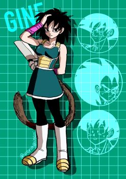 1girl arm_behind_back bardock black_eyes black_hair black_leggings boots brothers character_name commentary_request cross_scar dragon_ball dragon_ball_minus dragonball_z facial_scar full_body gine gloves grid_background hand_on_own_head highres holding holding_knife husband_and_wife knife leggings long_hair looking_at_viewer monkey_girl monkey_tail mother_and_son parent_and_child pink_arm_warmers raditz saiyan saiyan_armor scar scar_on_cheek scar_on_face scouter short_hair siblings single_glove son_goku spiked_hair sweatdrop tail toriyama_akira_(style) twitter_username uranagi_(uranaginasi) white_boots white_gloves widow&#039;s_peak