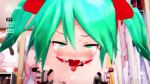 1boy 1girl 3d animated anus ass ball_gag bdsm bed blush bondage book bookshelf bound ceiling clitoris flat_chest gag gagged girl_on_top glasses green_hair hair_ornament hatsune_miku hatsune_miku_(appearance_miku) heart heart-shaped_pupils hetero indoors loli lying machine moaning nanasi108 nipples on_bed penis posters pov pussy rape red_ribbon ribbon solo_focus sound symbol-shaped_pupils tears testicles twintails uncensored vaginal video vocaloid