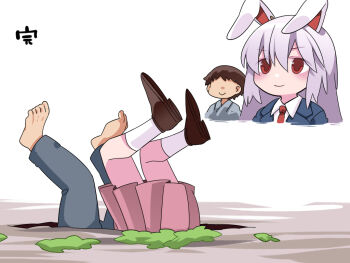 breasts convenient_skirt hammer_(sunset_beach) inugami-ke_no_ichizoku_pose reisen_udongein_inaba touhou