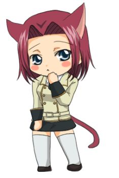00s 1girl animal_ears animated animated_gif blush cat_ears cat_tail chibi code_geass female_focus kouzuki_kallen lowres sinko_(sinsin) solo tail
