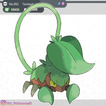 artist_name character_name fakemon full_body instagram_logo instagram_username kai_fakemonsr leaf nintendo no_humans original pokemon pokemon_(creature) scorpion solo yellow_eyes