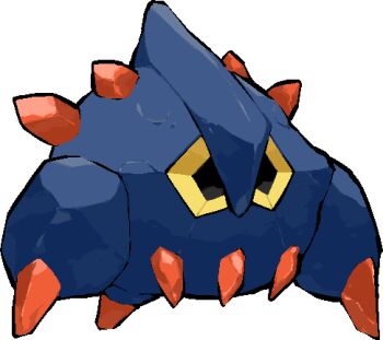 boldore commentary_request crystal full_body gen_5_pokemon kawaanago lowres nintendo no_humans pokemon pokemon_(creature) pokemon_focus solo transparent_background