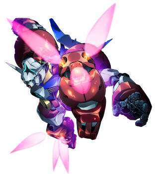 aqua_eyes gundam gundam_age gundam_age-1 gundam_age-1_titus humanoid_robot mecha mobile_suit nakazaki_tou no_humans robot science_fiction simple_background solo v-fin white_background