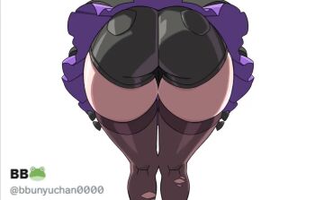 1girl angel_wings animated artist_name ass bbunyuchan0000 black_boots black_hair black_nails black_shorts black_skirt black_thighhighs boots colored_inner_hair crossed_legs detached_sleeves halo head_rest mechanical_wings midriff miniskirt multicolored_hair nangong_yu nangong_yu_(rhapsody's_muse) navel official_alternate_costume pink_hair purple_halo red_eyes short_shorts shorts skirt smile solo tagme thighhighs twintails two-tone_hair video white_background wings zenless_zone_zero