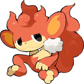 :3 closed_mouth commentary_request full_body gen_5_pokemon kawaanago lowres nintendo pokemon pokemon_(creature) pokemon_focus simisear sitting smile solo transparent_background