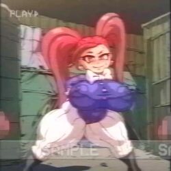 1girl 2boys angelauxes animated blush boku_no_hero_academia cum hairdressing imminent_penetration imminent_rape la_brava lowres multiple_boys nipples nipples_visible_through_shirt precum red_eyes red_hair sample_watermark shortstack sound static sweat sweatdrop twintails video watermark