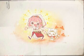 1girl animal armlet autumn bare_shoulders beads belt blunt_bangs bracelet braid brown_eyes brown_sandals cat chibi chinese_commentary cloak clothed_animal commentary_request crop_top ear_covers earrings eyelashes gold_armlet gold_belt gold_bracelet gold_earrings grass hair_beads hair_ornament hair_tubes hairband happy holding_hands hood hood_up hooded_cloak hoop_earrings infinity_nikki jewelry layered_skirt long_skirt looking_at_viewer medium_hair midriff momo_(nikki) multicolored_hairband multiple_bracelets mushroom nikki_(nikki) nikki_(series) official_alternate_costume open_mouth outline paperclip pink_hair purifying_wind_(infinity_nikki) red_skirt sandals shadow shirt side_braids skirt sleeveless sleeveless_shirt smile sparkle twin_braids walking white_cat white_cloak white_outline white_shirt white_skirt xinjin_(xinjinjumin768013209371)