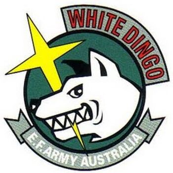 animal dingo emblem gundam gundam_side_story:_rise_from_the_ashes simple_background
