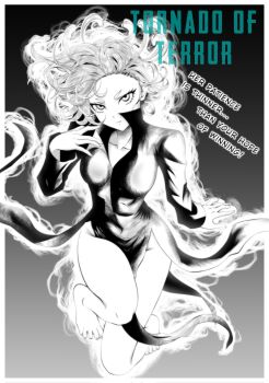 Rule 34 | 1girl, black dress, breasts, closed mouth, curly hair, dress, flipped hair, floating, green hair, highres, levitation, long hair, long sleeves, looking at viewer, no panties, one-punch man, simple background, small breasts, solo, starficsboy, tatsumaki, telekinesis