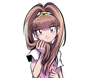 amano_nene_(digimon_xros_wars) digimon digimon_xros_wars hair_ornament hairclip long_hair oh_sorry_01 ponytail split_ponytail