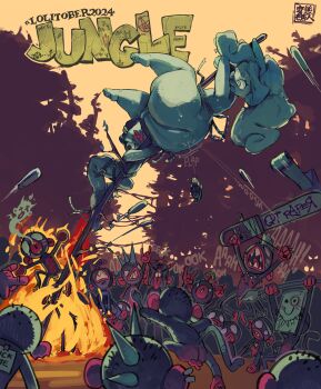 2024 2girls absurdres angry arched_back banana blank_eyes burning coco_bandicoot crash_bandicoot_(series) death dubback_2 fire food fruit furry furry_female furry_male giving_up_the_ghost highres imminent_rape jewelry kyojiri_loli loli monkey monkey_boy multiple_boys multiple_girls necklace nina_cortex nipples nude open_mouth outdoors penis pentagram piercing rioting rock scared screaming sharp_teeth shouting small_penis sound_effects spiked_hair sweat teeth testicles thick_thighs thighs throwing throwing_rock uneven_eyes