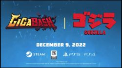 animated blue_electricity building car city copyright_name cross_promotion crossover destruction dinosaur electricity embers energy epic_games fighting_game fire game_trailer gigabash glowing glowing_spikes godzilla godzilla_(series) highres kaiju logo motor_vehicle night no_humans passion_republic_games road_sign roaring sea_monster sign silhouette smoke sony sound spikes steam_(platform) tail teaser teaser_trailer toho traffic_light trailer_(media) tree truck video video_game