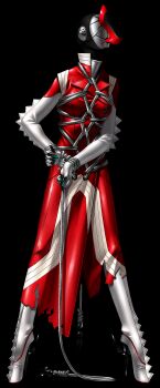 Rule 34 | 1girl, absurdres, bdsm, bondage, bound, bound wrists, callisto (persona 2), dress, elbow gloves, full body, gag, gagged, gimp mask, gloves, high heels, highres, kazuma kaneko, mask, official art, persona, persona (summon), persona 2, persona 2 batsu, rope, shibari, shibari over clothes, shoes, short sleeves, simple background, solo, standing, third-party source, torn clothes, transparent background