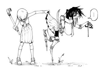 ...... 2girls absurdres ass ayakakashi black_hair breasts breasts_size clothes_lift clothes_pull female_focus height_difference highres holding holding_knife holding_weapon huge_ass huge_breasts karasu_raven knife large_breasts long_skirt looking_at_another monster monster_girl multiple_girls peeking ponytail pulling pulling_up_skirt sailor_collar school_uniform shimizu_hinako short_hair silent_hill silent_hill_(series) silent_hill_f skirt skirt_hold skirt_lift skirt_pull under_skirt weapon