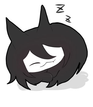 :3 cat fundamental_paper_education furry kawaii kitty miss_circle_(fundamental_paper_education) sleeping