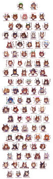 6+girls absurdres ahoge air_shakur_(umamusume) akikawa_yayoi_(umamusume) animal animal_ears animal_on_head bandaid bandaid_on_cheek bandaid_on_face black_hair blue_eyes blue_hair blush bow braid brown_eyes brown_hair cat character_request closed_eyes commentary_request crossed_arms crown daruma_doll_hair_ornament ear_covers earrings everyone eye_mask eyebrow_piercing eyes_visible_through_hair eyewear_on_head face_piercing fox_mask fox_shadow_puppet gold_ship_(umamusume) green_bow green_eyes grey_hair hair_bow hair_ornament hairband hairclip hand_fan haru_urara_(umamusume) hat hat_bow hayakawa_tazuna heart heterochromia highres holding holding_fan horse_ears horseshoe_hat_ornament horseshoe_ornament jewelry mask mask_on_head matikanefukukitaru_(umamusume) matikanetannhauser_(umamusume) mini_crown mini_hat mini_top_hat multicolored_hair multiple_girls musical_note newsboy_cap oguri_cap_(umamusume) on_head one_eye_closed open_mouth orange_hair piercing pillbox_hat pink_bow pink_eyes pink_hair purple_bow purple_eyes red-framed_eyewear red_bow red_eyes sailor_collar school_uniform smile special_week_(umamusume) star_(symbol) star_hair_ornament sunglasses t.m._opera_o_(umamusume) top_hat tracen_school_uniform translation_request twin_braids twintails two-tone_hair umamusume urara_(himitsu_kamitu) white_hair witch_hat yellow_bow