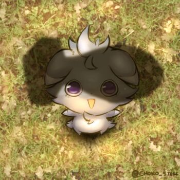 ... arms_up artist_name bomb closed_mouth espurr explosive full_body gen_6_pokemon grass grey_fur highres imminent_death looking_at_viewer looking_up nintendo outdoors pokemon pokemon_(creature) pokemon_focus purple_eyes shadow shoko_steff smile solo triangle_mouth