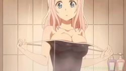 1girl animated bouncing_breasts breasts fujiwara_chika kaguya-sama_wa_kokurasetai_~tensai-tachi_no_renai_zunousen~ large_breasts nipples nude_filter pheromonequeen solo tagme third-party_edit video