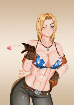 1girl blonde_hair breasts dead_or_alive large_breasts tina_armstrong