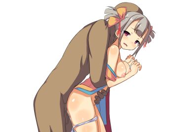 1boy 1girl anime_coloring ass_blush bent_over blush bow breasts breasts_out censored clothed_female_nude_male completely_nude cowboy_shot embarrassed faceless faceless_male game_cg grey_hair hair_between_eyes hair_ribbon half-closed_eyes hands_up hetero holding_another&#039;s_waist hug hug_from_behind japanese_clothes kimono looking_back medium_breasts mizuha_(toraware_no_kami-sama) mosaic_censoring nipples nude open_clothes open_kimono open_mouth panties penis raised_inner_eyebrows red_eyes red_ribbon ribbon sex sex_from_behind short_hair short_kimono shoulder_blush simple_background sleeveless sleeveless_kimono standing standing_sex tachinori_buranko tearing_up tears testicles thigh_blush thighs toraware_no_kami-sama_to_tabi_no_shoujo transparent_background twintails underwear variant_set wavy_mouth white_panties yellow_bow yellow_kimono