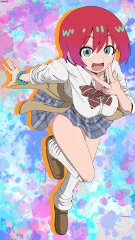 1girl amate_yuzuriha bambi2000line gundam gundam_gquuuuuux highres red_hair school_uniform short_hair tagme