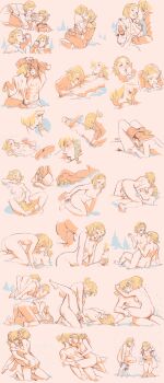 absurdres blonde_hair cold cum cum_in_pussy cunnilingus fellatio fingering highres incredibly_absurdres link nintendo non-web_source oral outdoors penis princess_zelda sex snow the_legend_of_zelda vaginal winton_kidd