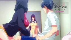 &gt;_&lt; 1boy 3girls against_wall angry animated anime_screenshot anus apron ass ass_grab aura back backboob bare_shoulders bed black_hair blush blush_stickers bouncing_breasts breasts breasts_out buruma cameltoe censored cleavage clothed_female_nude_male clothes_lift clothes_pull collarbone competition_swimsuit condom condom_in_mouth condom_on_penis condom_wrapper covered_erect_nipples covered_navel cowgirl_position crop_top cum cum_in_mouth dimples_of_venus doggystyle fellatio female_pubic_hair fingering flexible garden_~takamine-ke_no_nirinka~ girl_on_top green_eyes hair_ornament hand_on_another&#039;s_cheek hand_on_another&#039;s_face hand_on_another&#039;s_hip hand_on_another&#039;s_shoulder highres huge_ass jacket japanese_text large_breasts leg_grab leg_up leotard long_hair long_sleeves lying mature_female missionary mosaic_censoring mouth_hold multicolored_leotard multicolored_shirt multiple_girls nail_polish navel nipple_stimulation nipple_tweak nipples no_bra nude on_bed on_side one-piece_swimsuit open_door open_mouth oral paizuri paizuri_under_clothes pants pants_pull penis penis_grab pink_buruma pink_hair pink_leotard pink_nails pointing ponytail pubic_hair purple_eyes pussy red_one-piece_swimsuit red_shirt sex sex_from_behind shirt shirt_lift siblings sideboob sisters smile sound standing standing_on_one_leg standing_sex stomach straddling stretching swimsuit takamine_ayame takamine_kasumi takamine_sayuri thighs tongue tongue_out towel towel_around_neck trailer_(media) vaginal video walk-in white_leotard white_shirt yellow_apron