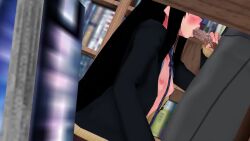 1girl 2boys 3d age_difference animated black_hair blendy blue_eyes blurry blurry_background blush bookshelf boots breasts breasts_out caught cum cum_in_mouth cum_on_tongue cumdrip deepthroat ejaculation exhibitionism fellatio flick formal_clothes gokkun highres highschool library long_hair melty_blood moaning multiple_boys nipples old old_man open_mouth oral penis public_indecency saliva saliva_trail school_uniform shaking slurping small_breasts sound stealth_sex suit swallowing sweater tagme teasing tohno_akiha tongue tongue_out tsukihime twitching type-moon unfinished video voyeur_pov voyeurism watching
