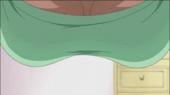 00s 10s 1girl animated animated_gif bouncing_breasts breast_focus breasts close-up exercising female_focus hanging_breasts hinako_(issho_ni_training) indoors issho_ni_training large_breasts lowres no_bra push-ups solo sweat underboob upshirt