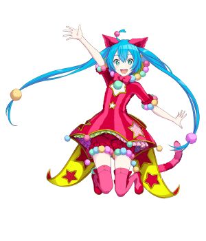 +_+ 1girl ahoge animal_ears arm_up blue_eyes blue_hair bow buttons cat_ears cat_girl cat_tail clothing_cutout colorful_palette dot_nose double-parted_bangs dress fangs frilled_shorts frilled_sleeves frills full_body fur_bow game_asset gold_trim hair_between_eyes hair_ornament happy hatsune_miku heart heart_ahoge highres jumping legs_up light_blush long_hair looking_at_viewer official_art open_mouth pink_bow pink_dress pink_thighhighs pom_pom_(clothes) pom_pom_hair_ornament project_sekai red_dress red_shoes red_shorts shoes short_shorts shorts shorts_under_dress solo star_(symbol) star_cutout star_print striped_clothes striped_dress tachi-e tail teeth thighhighs third-party_source tongue transparent_background twintails upper_teeth_only very_long_hair vocaloid wonderlands_x_showtime_miku