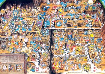 1990s_(style) 1girl 6+others abra absurdres aerodactyl aihara_kazunori alakazam arbok arcanine articuno beedrill bellsprout bird blastoise bone brock_(pokemon) bug_catcher_(pokemon) bulbasaur bush butterfree caterpie cave chansey charizard charmander charmeleon christmas_tree claws clefable clefairy cloyster creature cubone day dewgong diglett ditto dodrio doduo dragon dragonair dragonite dratini drowzee dugtrio eevee ekans electabuzz electrode_(pokemon) everyone exeggcute exeggutor extra_arms fangs farfetch&#039;d fearow fiery_tail fire fish flame-tipped_tail flareon flying gastly gen_1_pokemon gengar geodude ghost gloom_(pokemon) golbat goldeen golduck golem_(pokemon) grass graveler grimer growlithe gyarados happy haunter highres hitmonchan hitmonlee holding holding_bone holding_spoon horns horsea hypno ivysaur jigglypuff jolteon jynx kabuto_(pokemon) kabutops kadabra kakuna kangaskhan kingler koffing krabby lapras legendary_pokemon lickitung machamp machoke machop magikarp magmar magnemite magneton mankey marowak meowth metapod mew_(pokemon) mewtwo misty_(pokemon) moltres mr._mime muk multiple_boys multiple_heads multiple_others mythical_pokemon nature nidoking nidoqueen nidoran nidoran_(female) nidoran_(male) nidorina nidorino ninetales nintendo no_humans oddish official_art omanyte omastar onix paras parasect persian_(pokemon) pidgeot pidgeotto pidgey pikachu pinsir pokemon pokemon_(anime) pokemon_(classic_anime) pokemon_(creature) pokemon_rgby poliwag poliwhirl poliwrath ponyta porygon primeape psyduck raichu rapidash raticate rattata retro_artstyle rhydon rhyhorn sandshrew sandslash scyther seadra seaking seel sharp_teeth shellder simple_background single_horn skull_on_head slowbro slowpoke snorlax spearow spoon sprite squirtle starmie starter_pokemon_trio staryu tail tangela tauros teeth tentacool tentacruel tongue tongue_out translation_request vaporeon venomoth venonat venusaur victreebel vileplume voltorb vulpix wartortle weedle weepinbell weezing wigglytuff zapdos zubat