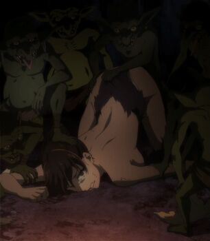10s 1girl 6+boys animated animated_gif ass breasts rape crying defeat fighter_(goblin_slayer!) gang_rape goblin goblin_slayer! helpless imminent_penetration imminent_rape looking_at_viewer multiple_boys nude restrained sideboob stitched tearing_clothes tears third-party_edit top-down_bottom-up torn_clothes