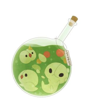 black_eyes closed_mouth commentary_request cork diamond_mouth duosion evolutionary_line flask full_body gen_5_pokemon liquid nintendo no_humans open_mouth pappu pokedex_number pokemon pokemon_(creature) pokemon_focus reuniclus round-bottom_flask simple_background solid_oval_eyes solosis white_background