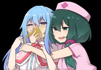 13o 2girls character_request copyright_request fart fart farting_in_face multiple_girls smell tagme