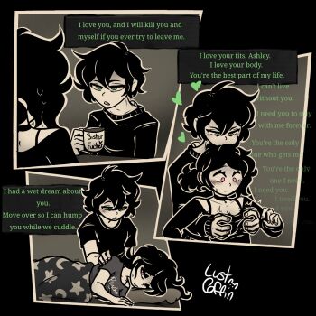 1boy 1girl andrew_graves ashley_graves brother_and_sister grabbing_another's_breast groping hetero highres incest lust_coffin non-web_source siblings signature source_request the_coffin_of_andy_and_leyley